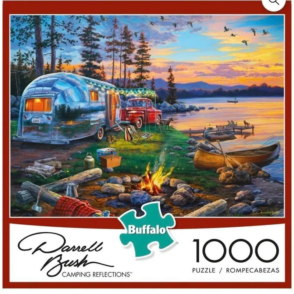 Buffalo Games - Darrell Bush - Camping Reflections - 1000 Piece Jigsaw Puzzle EU